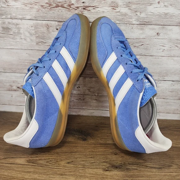 Adidas Originals Women's Gazelle Indoor Blue Sneaker Size 8.5 - Picture 5 of 8